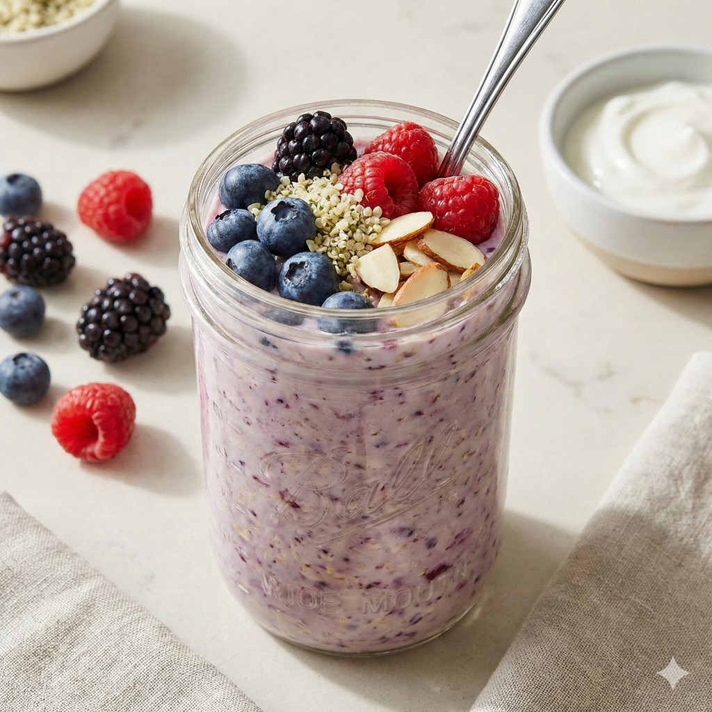 The Antioxidant Boost: Berry Recovery Overnight Oats