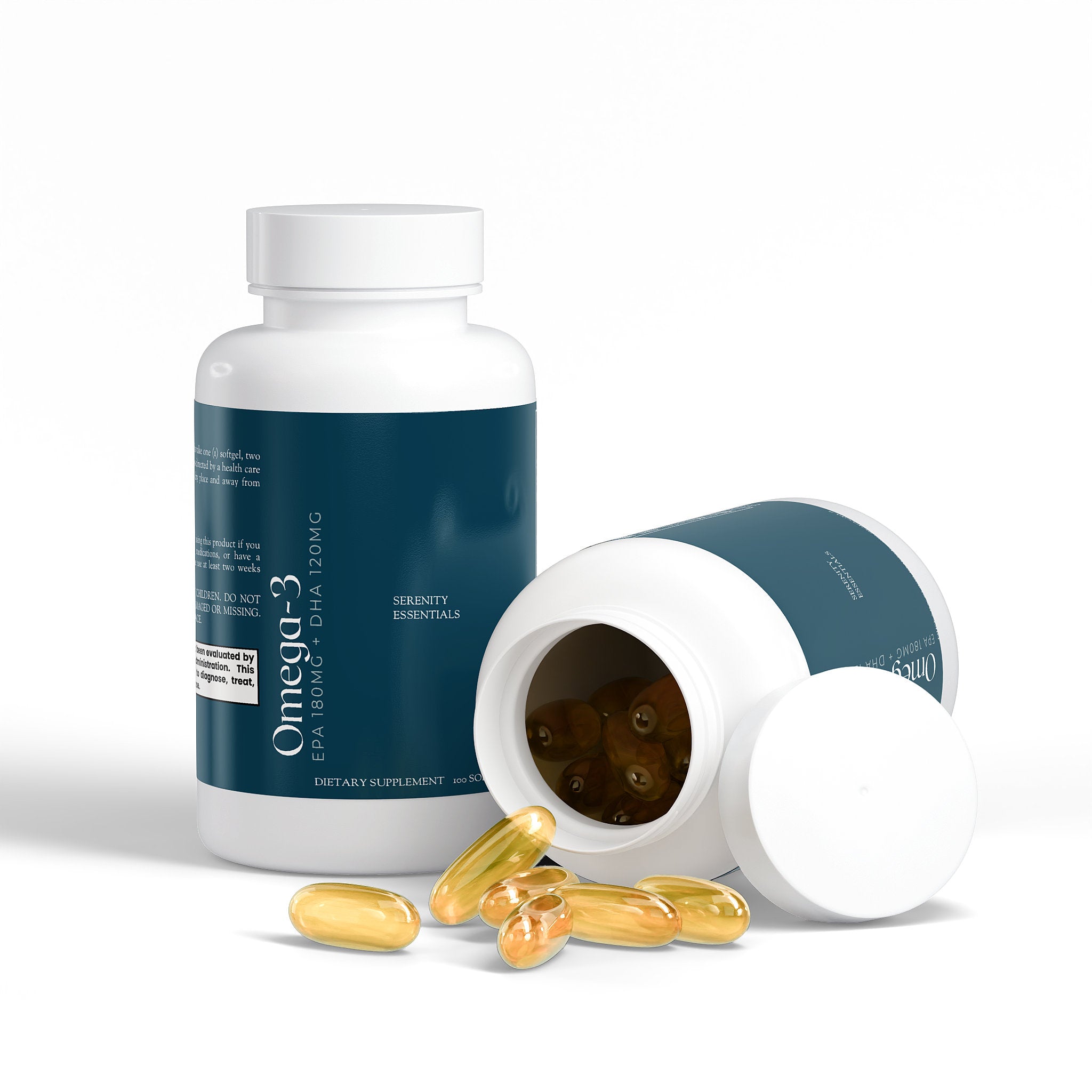 Omega-3 EPA 180mg + DHA 120mg Serenity Lab