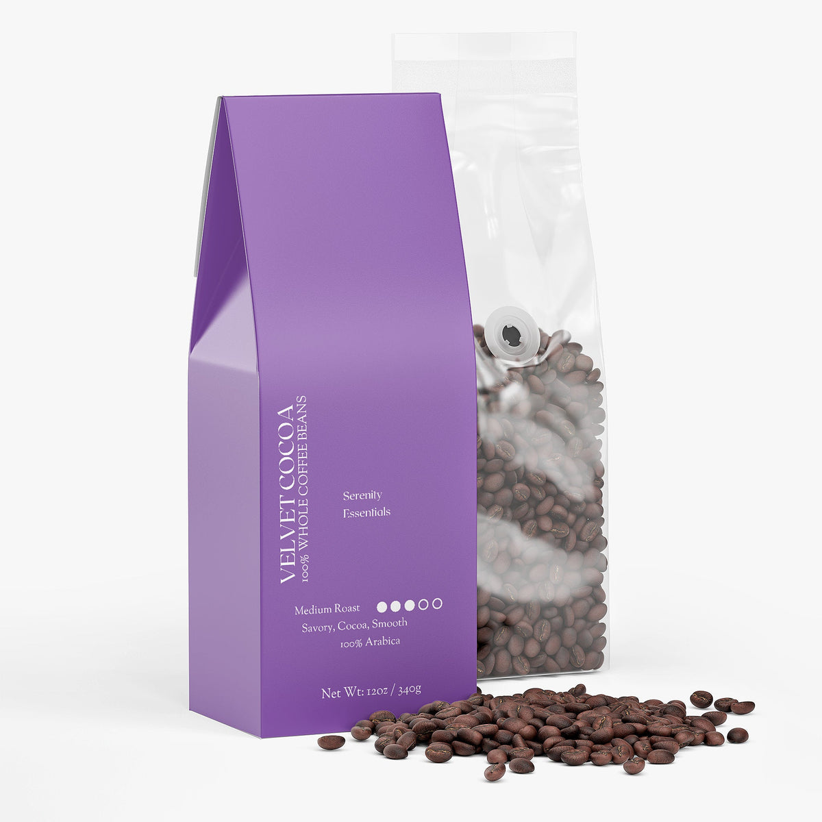 Velvet Cocoa Coffee (Medium Roast) Serenity Lab