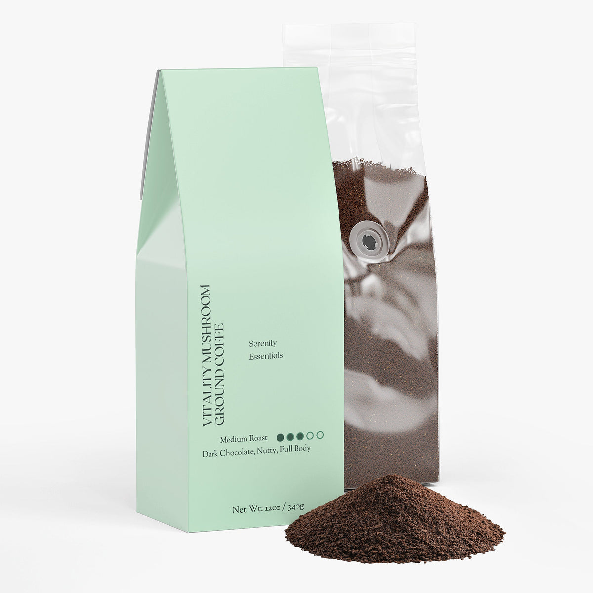 Vitality Mushroom Coffee (Medium Roast) Serenity Lab