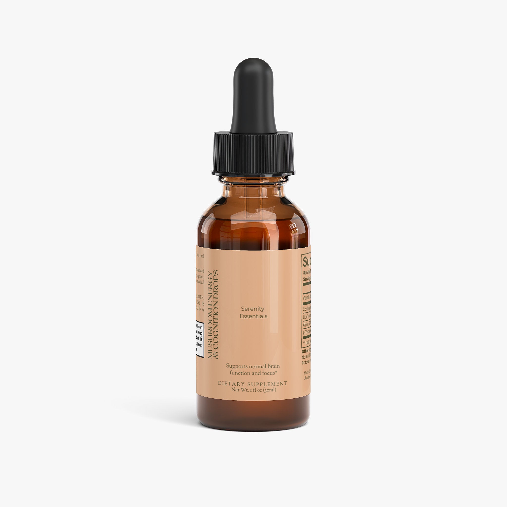 Mushroom Energy & Cognition Drops Serenity Lab