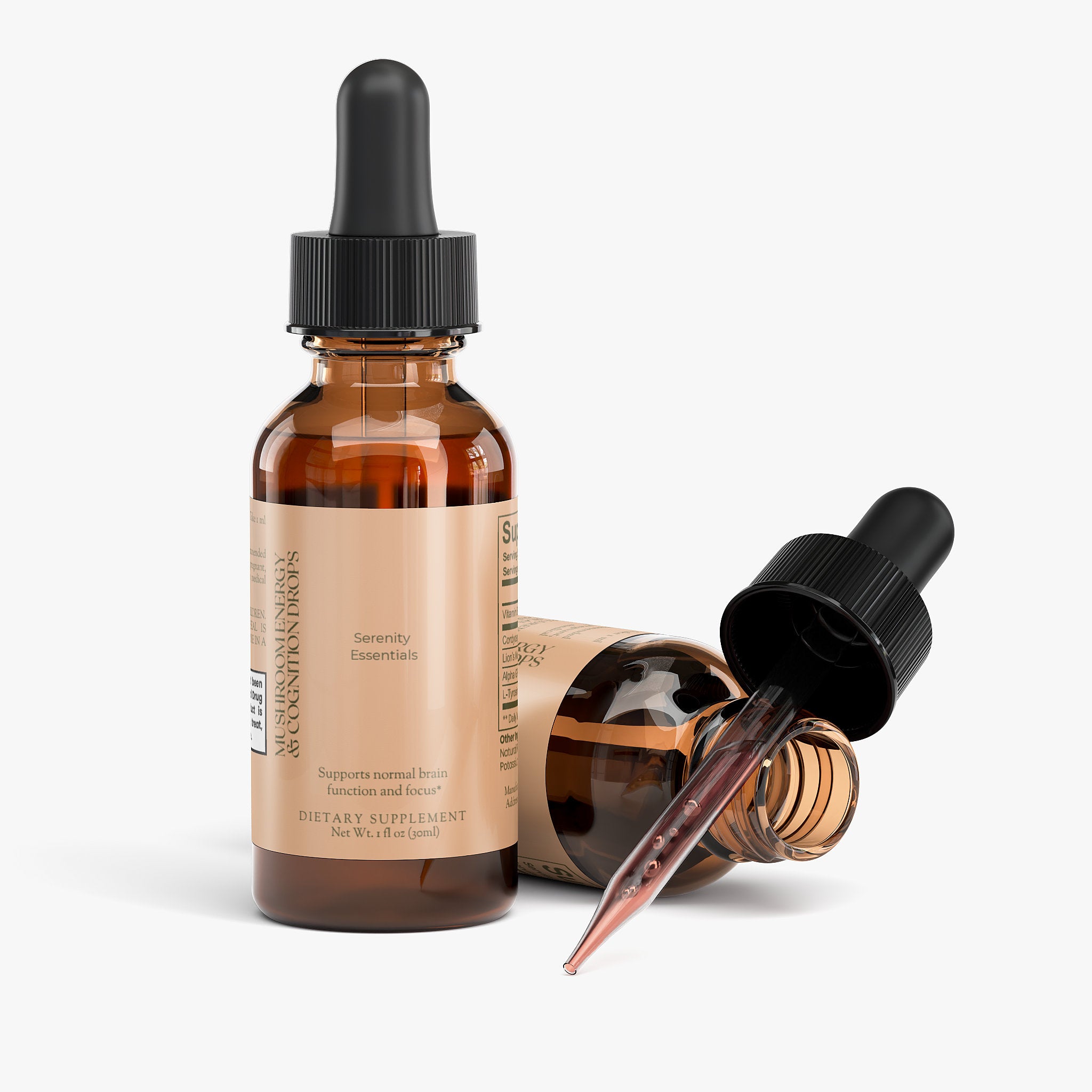 Mushroom Energy & Cognition Drops Serenity Lab