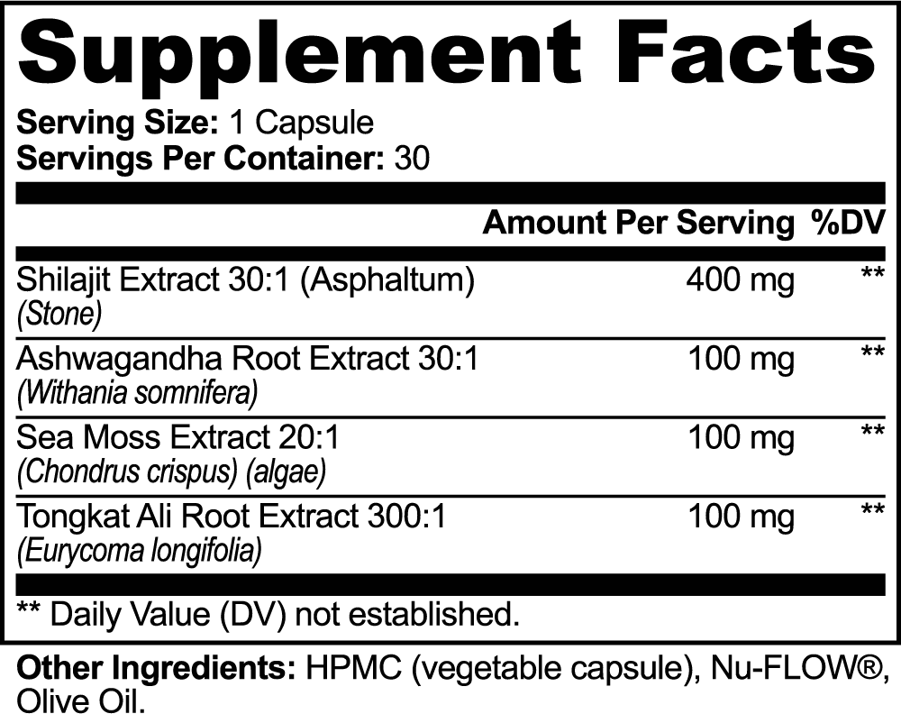 Shilajit Adaptogen Complex Serenity Lab