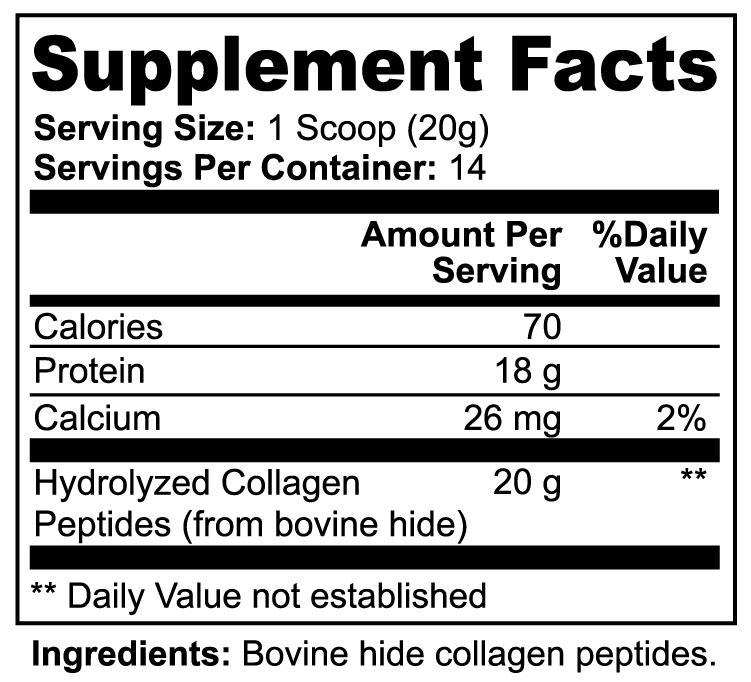 Grass-Fed Hydrolyzed Collagen Peptides Serenity Lab