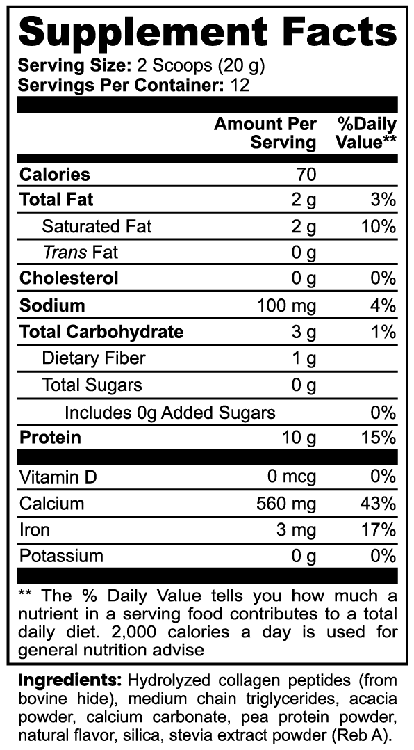 Grass-Fed Collagen Creamer (Vanilla) Serenity Lab
